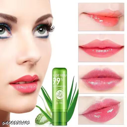 Aloe Vera Lipstick Pack Of 3 and 3 in 1 Eye Makeup Kit - Khan's Hub