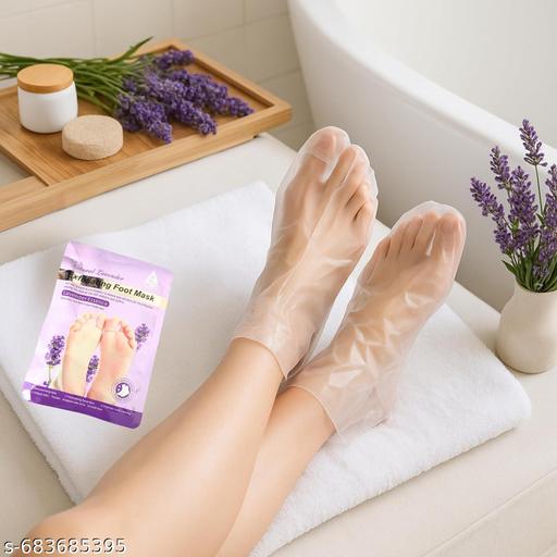 Pack of 1 Natural Lavender Foot Mask for Soft & Smooth Feet | Foot Peel Mask for Dead Skin Removal, Cracked Heel Repair & Moisturizing Foot Care | Foot Spa Treatment at Home | foot mask, exfoliating foot mask, lavender foot mask - Khan's Hub