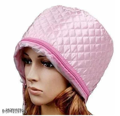 Hair Spa Cap with Beauty Steamer - Thermal Treatment for Nourished Hair (PINK) | Home Salon Solution for Deep Conditioning Shower CAP - Khan's Hub