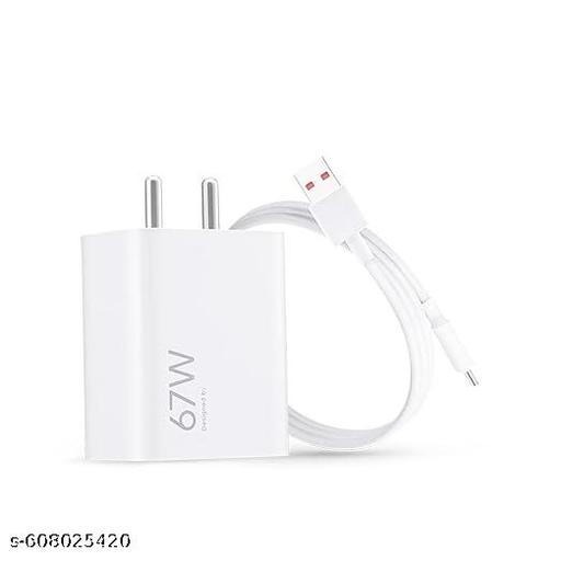 67Watt Ultra Fast Type-C Charger Adapter Like Mobile Charger | Qualcomm QC 3.0 Quick Charger with 1 Meter Type C... - Khan's Hub