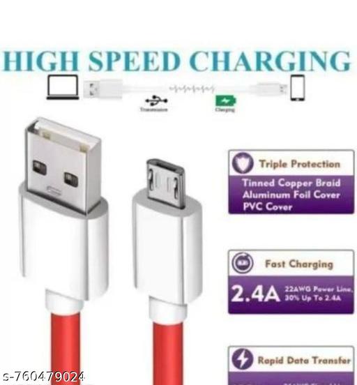 5A fast Charging Type-C Fast Charging & Data Transfer Cable,Compatible with all smartphones & Tablet-1 Meter length-Red-Pack of 2 - Khan's Hub