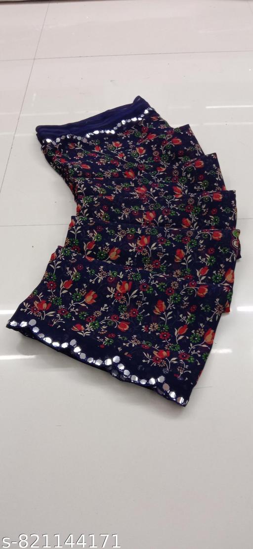 Georgette Printed Saree For Women,Latest Saree For Women,Daily Wear Saree,Saree Under 499,Saree Under 399,Saree For Gifting,Cut Work Saree - Khan's Hub