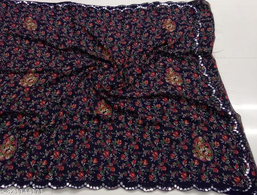 Georgette Printed Saree For Women,Latest Saree For Women,Daily Wear Saree,Saree Under 499,Saree Under 399,Saree For Gifting,Cut Work Saree - Khan's Hub