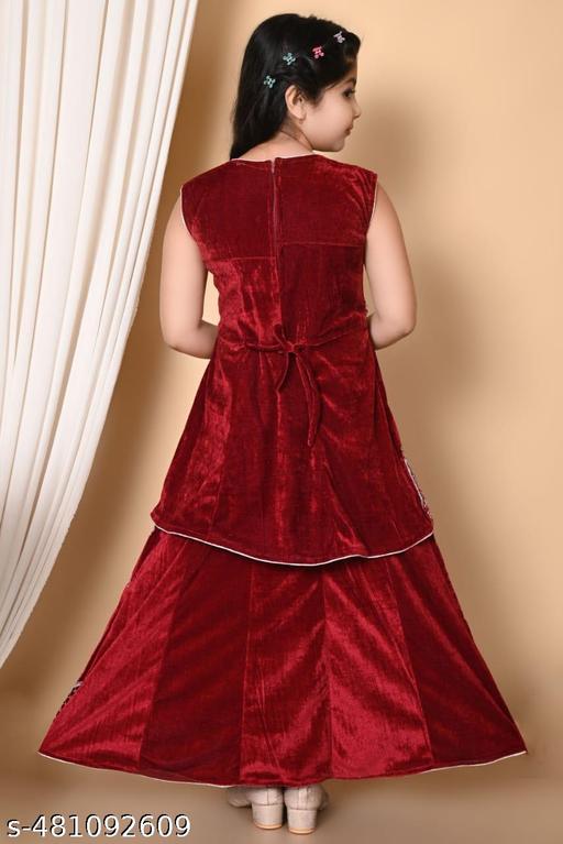 Girls party festive Embroidery Lehenga with Dupatta set for Girls  - Khan's Hub