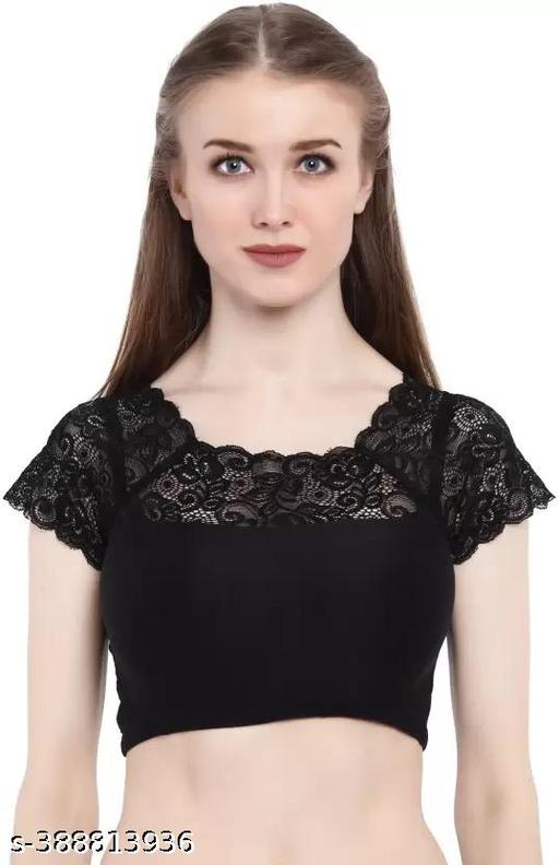 Latest Women Lace Blouse Black - Khan's Hub