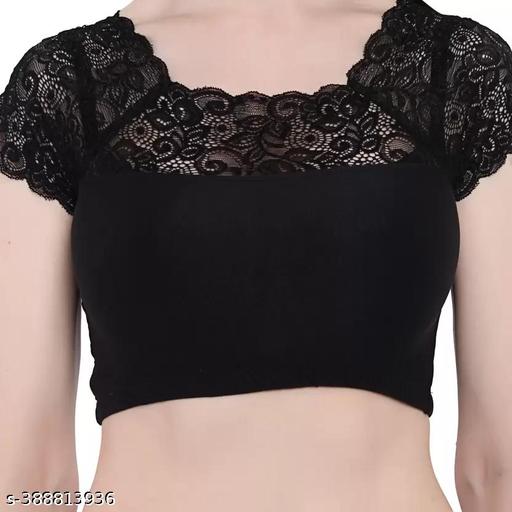 Latest Women Lace Blouse Black - Khan's Hub