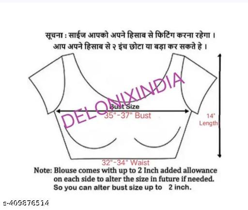 New Trending Designer Fancy Festive Special Hakoba Blouse Pop Sleeve Hakoba Blouse - Khan's Hub