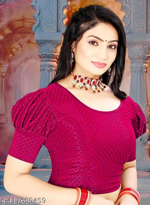 TRENDY STRETCHABLE LYCRA BLOUSE - Khan's Hub