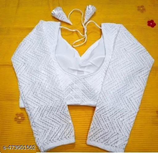 Readymade Women Blouses | full sleeve blouse | White Blouse readymade | Women's Trending blouse - Khan's Hub