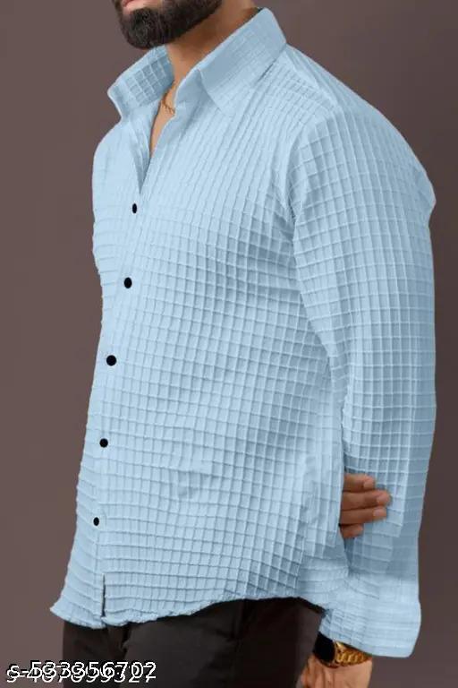 NEW MEN'S HIGH QUALITY IMP FABRICS SHIRT POPCORN FABRIC HAVY IMP - Khan's Hub