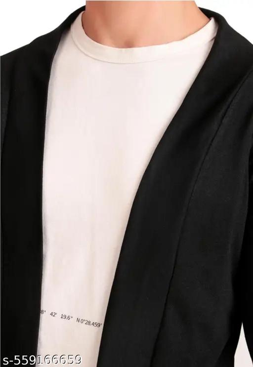 Stylish Men's Shrug | Full Sleeve Cotton Shrug for Men | Trendy Partywear - Khan's Hub