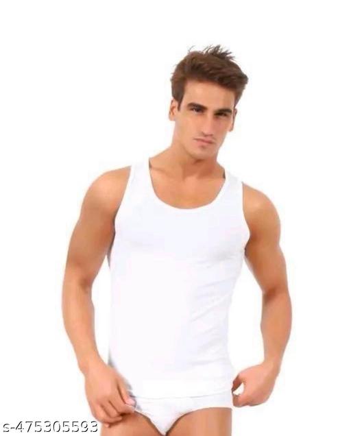 Best Quality Super Fine 100 Percent Soft Cotton Vests Pack of 4 - Khan's Hub