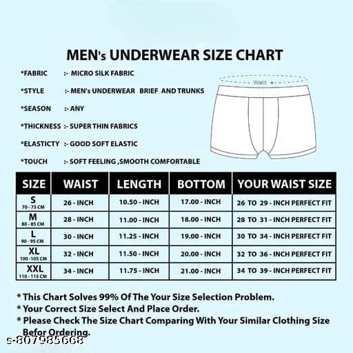  Men's Ultra-Comfortable Nylon Underwear with Stretch & Anti-Bacterial Protection - Khan's Hub