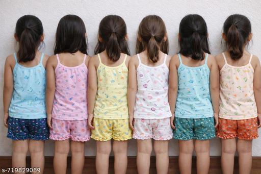girls camisole and bloomer set kids camisole bloomer combo baby girls camisole bloomer cotton camisole bloomer set girls innerwear set kids vest bloomer set soft cotton camisole bloomer - Khan's Hub