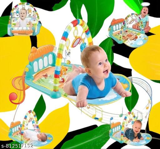 Play Gym for Babies 0 to 12 Months (1 Year Warranty) Musical Piano Keyboard Activity Play Mat for Kids Newborn Fitness Rack Hanging Rattles Lights Tunes Music for Baby Boys Girls - Khan's Hub