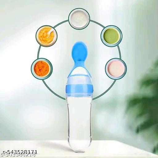 Urban baby feeding bottle and food feeder, toothbrush, and cotton bibs, tip spoon, bottle brush combo pack of 6 - Khan's Hub