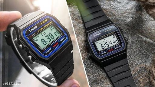 Classic Black Watch - Digital Black Watch- Classic Vintage Watch  - Khan's Hub