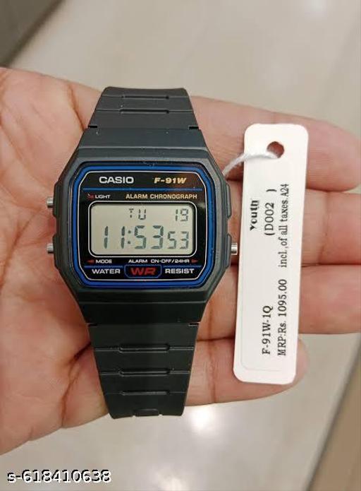 Classic Black Watch - Digital Black Watch- Classic Vintage Watch  - Khan's Hub