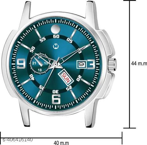 Silver Stainless Chain Green Dial Men’s & Boy’s Analog Watch - Khan's Hub