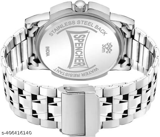 Silver Stainless Chain Green Dial Men’s & Boy’s Analog Watch - Khan's Hub