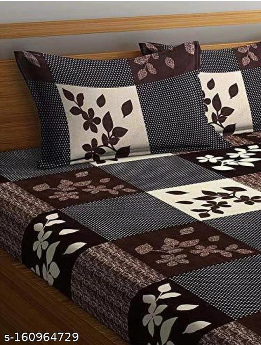 CottonDreamz Premium Glace Cotton Double Bed Bedsheet Set - Khan's Hub