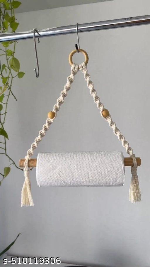 Wall Hanging Macrame handmade tissue hanging Small item for home office  - Khan's Hub