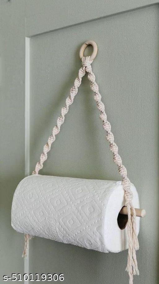 Wall Hanging Macrame handmade tissue hanging Small item for home office  - Khan's Hub
