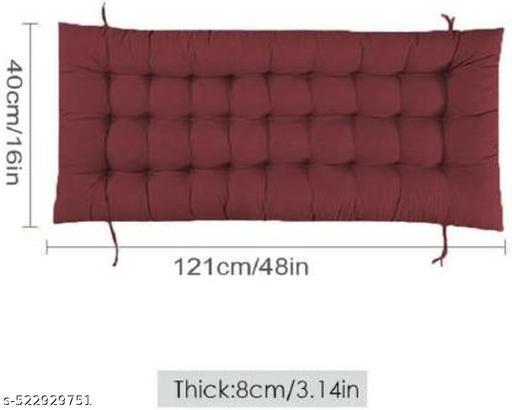 GHF Extra Long Rocking Chair Cushion for Outdoor and Indoor/Chair pad for Home & Office Chair Filling 16 x 48 Inch Pack of 1  (Only CHAIRPAD) - Khan's Hub