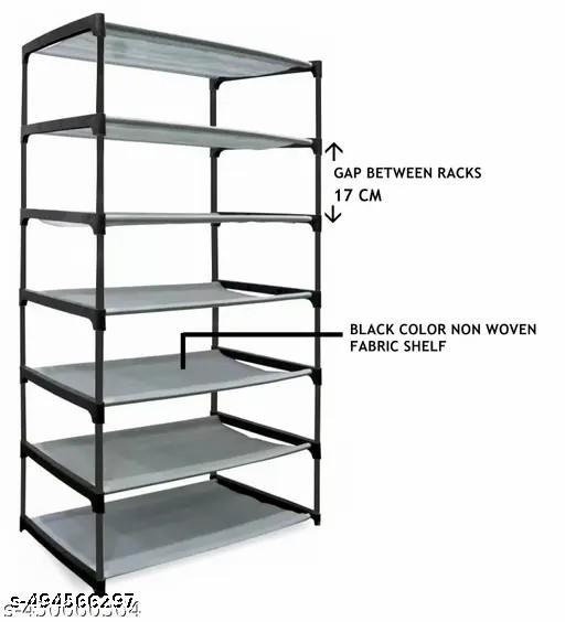 KUNAL INTERPRISES  Multipurpose Shoe Stand Rack Collapsible Stand For Home,Office,Etc 6 Steo-PINK CLOUR - Khan's Hub