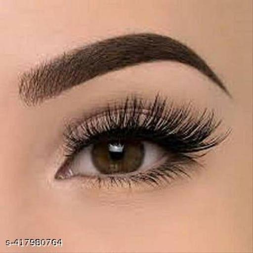 False Eyelashes-Set of 5, Eyelashes Glue & Eyelash Curler with Gel Eyeliner (8 Items in the set) - Khan's Hub