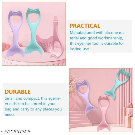 3 IN 1 Eyelash Applicator Tool with Mascara Shield Guard Silicone Lash Buddy Wand and Disposable Brushes - Reusable Makeup Helper for Perfect Eyelashes and Eyeliner Application | Rose - Khan's Hub