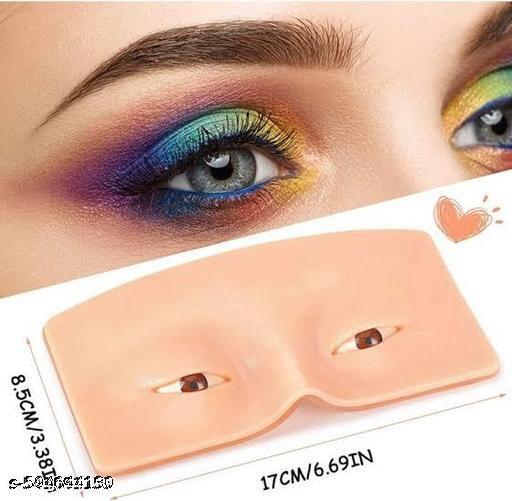 Eye Dummy For Makeup Practice Face Board Skin Realistic 3D Makeup Practice Skin for Eyebrow, Eye Makeup Practice Dummy For Women, Reusable Silicone Makeup Face for Beginner Makeup Artist - Khan's Hub
