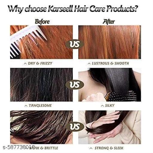 Karseall Collagen Hair Treatment | Deep Repair | Conditioning | Argan Oil | Collagen Hair Mask | Essence for Dry Damaged Hair | All Hair Types | Karseell Hair Mask PACK OF 1 | Hair Mask 200 ml - Khan's Hub