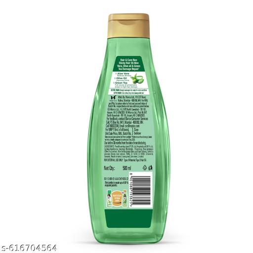 Triple Blend Damage Repair Non-Sticky Hair Oil with Aloe Vera, Olive Oil & Green Tea, 500ml - Khan's Hub