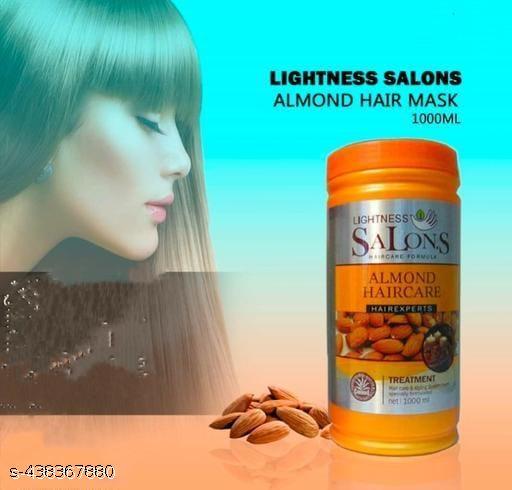 Lightness Salon'S Almond Hair Spa | Hair Treatment | Hair Mask | Hair Cream Professionals HairCare Formula For Men & women 1000ml - Khan's Hub
