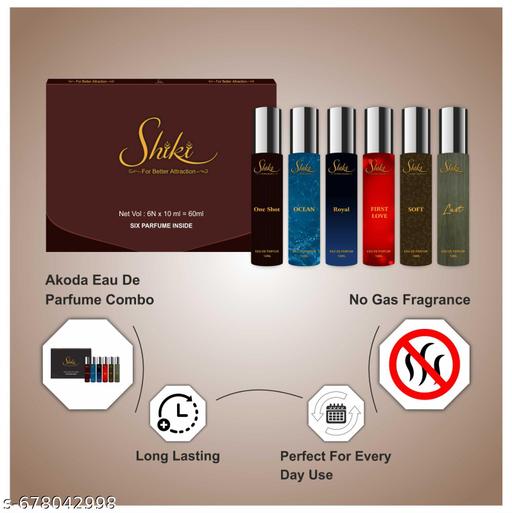 Shiki Premium Perfume | Blood Mandarin & Lemon | 6x10ML Long Lasting Fragrance - Khan's Hub