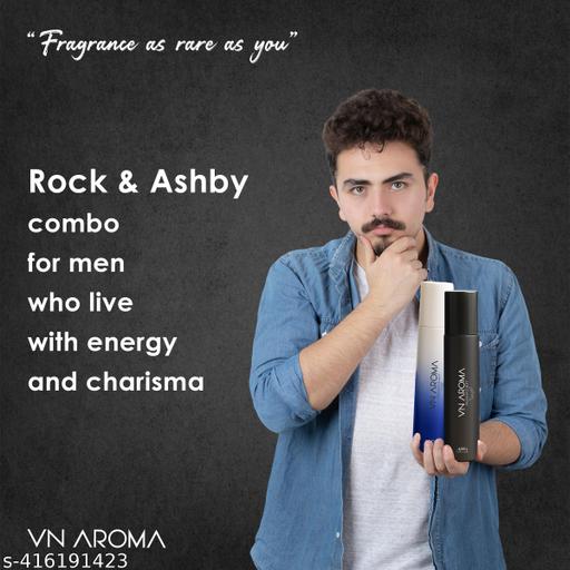 Long Lasting No Gas Deodorants Combo Pack for Men And Women - Rock & Ashby Body Spray (Pack of 2, 120ml Each) - Khan's Hub