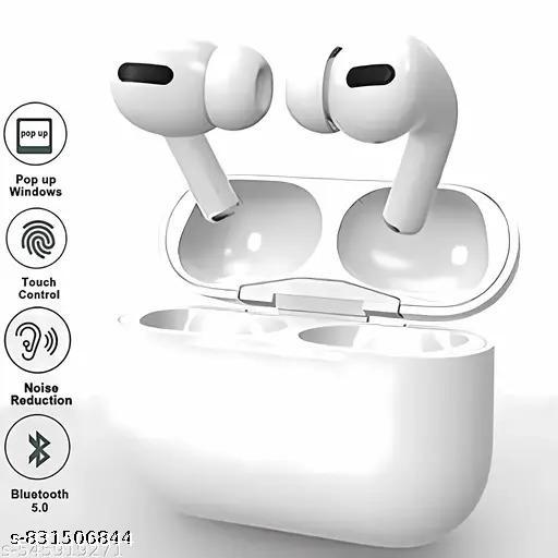 True Wireless TWS Bluetooth Ear buds (White) | High-Quality Sound | Long Battery Life | Touch Control Ear buds | Comfortable Fit | Bluetooth 5.3 Ear buds | Premium Design Combo | Perfect for Music, Calls, and | Ideal for Gaming, Workout, and Travel - Khan's Hub