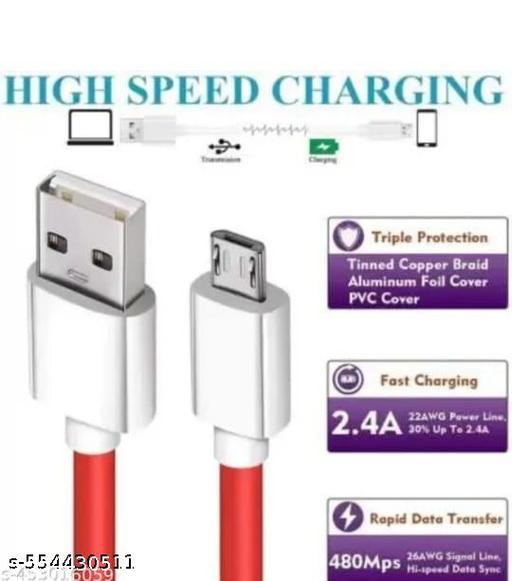 Dual USB Fast charger V Type Cable Mobile charger - Khan's Hub