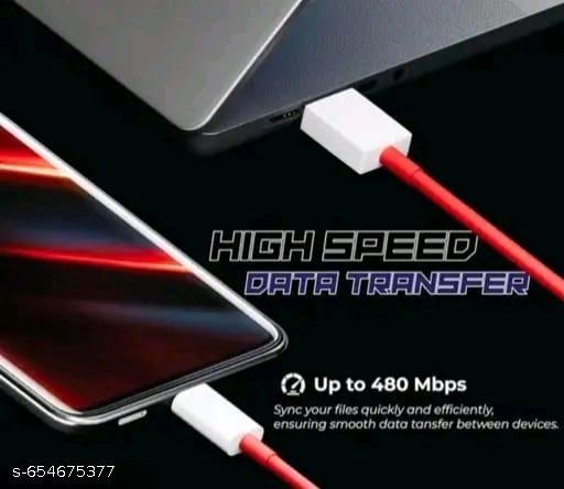 120W Super Fast Charging Cable | Type-C Data Cable | Heavy Duty Fast Charge & Sync | Durable Tangle-Free Wire - Khan's Hub