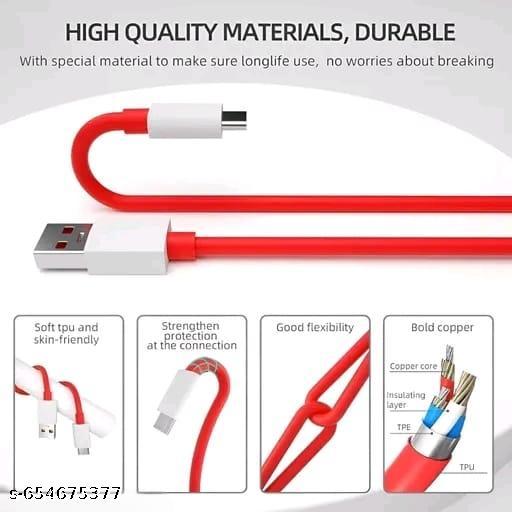 120W Super Fast Charging Cable | Type-C Data Cable | Heavy Duty Fast Charge & Sync | Durable Tangle-Free Wire - Khan's Hub