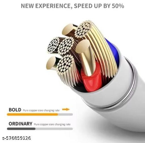 V8 1Mtr 3.5A Micro USB Fast Charging Data Cable  - Khan's Hub