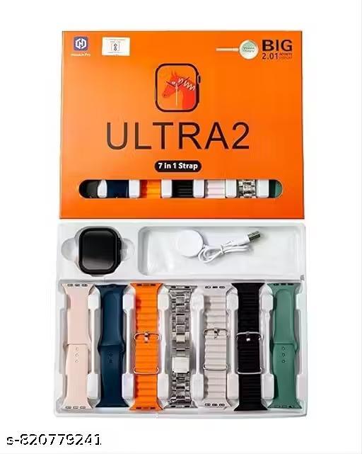 7 in 1 combo Smartwatch (7 Multicolor Strap, Free Size) - Khan's Hub