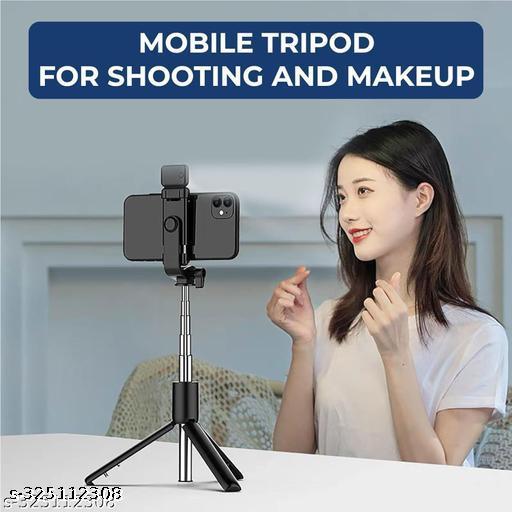 R1S 73.66cm Extendable 3 in 1 Selfie Stick Tripod with Bluetooth Remote Included and Rotatable - Khan's Hub