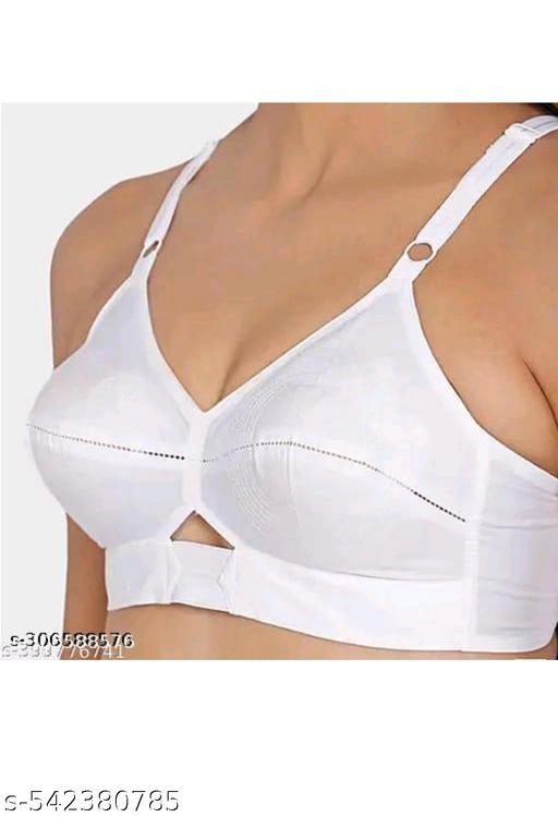 Sexy Woman white cotton bra(pack of 4)) - Khan's Hub