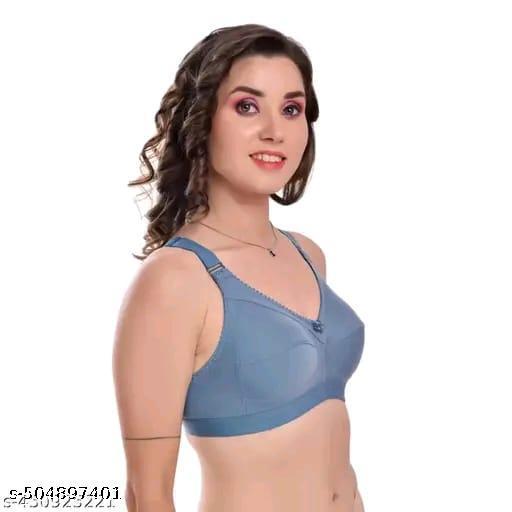 girl women bra fancy bra cotton bra best quality pack of 3 - Khan's Hub