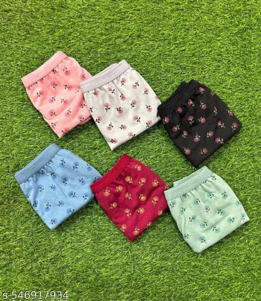 pack of 6  pure cottan hipster briefs panty for women - Khan's Hub
