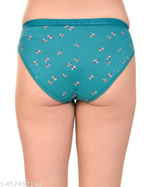 Trendy Women's Cotton Panties Combo Pack of 6 | Soft & Comfortable Daily Wear Underwear for Girls & Women | Breathable Innerwear for Everyday Use - Khan's Hub