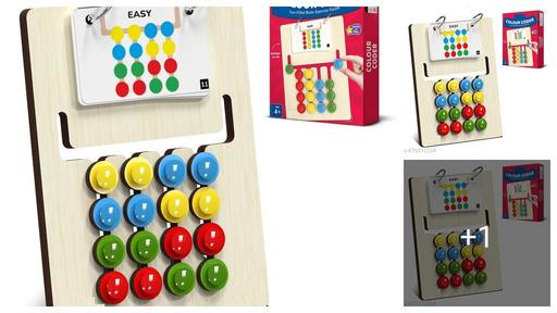 Kids Montessori Slide Puzzle I Color & Pattern Matching Learning Toys for Kids, Color Coder Wooden Puzzle 4-8 Years I Birthday Gift for Boys&Girls I Preschool Educational Activity Toy for 4,5,6,7,8I Travel Friendly