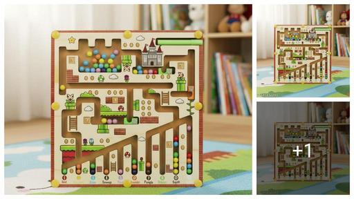 Magnetic Bead Sorting Board: Preschool Counting and Colores Recognition Game